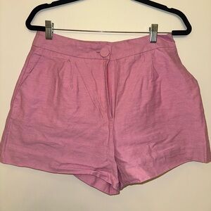 ZARA pink high waisted shorts